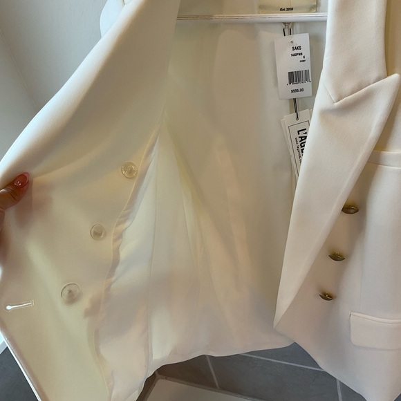 L'AGENCE  White Blazer size 6 - Picture 6 of 9
